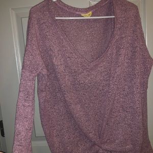 Long sleeve piko sweater